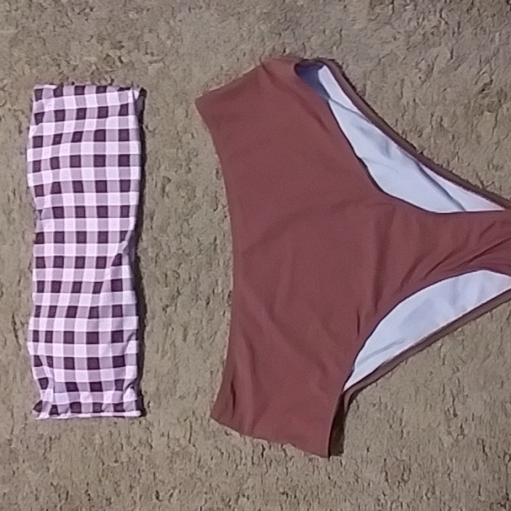 Gingham Bikini Set